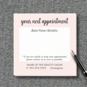 Cute Bare Rose Handwritten Appointment Remind Post-it Notes