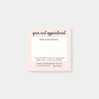Cute Bare Rose Handwritten Appointment Remind Post-it Notes