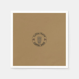 Cute Barista Obsessive Coffee café Napkins