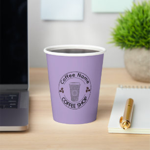 Cute Barista Obsessive Coffee café Paper Cups