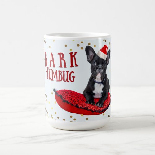 Cute BARK Humbug Dog Lovers Christmas Coffee Mug