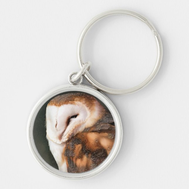 CUTE BARN OWL KEYCHAIN (Front)