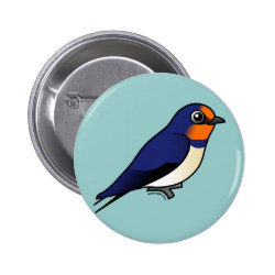 Barn Swallow Round Button