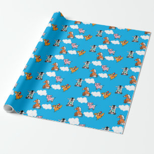 Cute Barn Yard Animals Gift Wrap