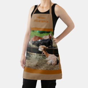 Cute Barnyard Farm Animal Breakfast Personalized Apron