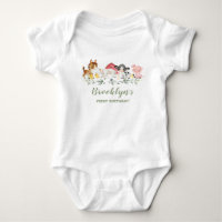 Cute Barnyard Farm Animals 1st Birthday Outfit