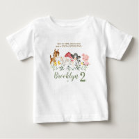 Cute Barnyard Farm Animals 2nd 3rd Birthday Outfit