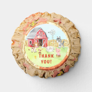 Cute Barnyard Friends Baby Shower Reese's Peanut Butter Cups