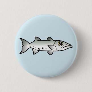 Cute Barracuda Button