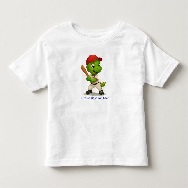 Cute Baseball Dino Shirt  (Front)