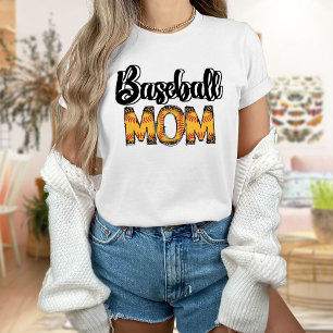 Cute Baseball Mom T-Shirt, Gift Mom T-Shirt