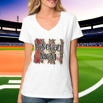 Cute Baseball Sports Mom Word Art T-shirt by DoodlesHolidayGifts at Zazzle