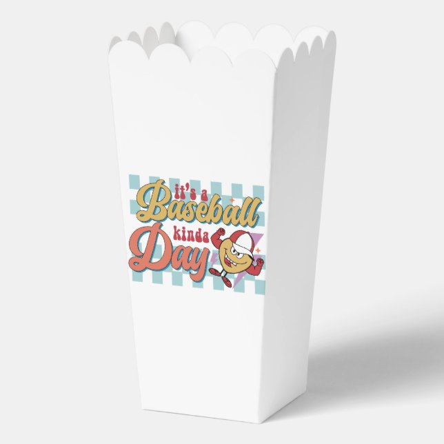 Cute Baseball sports word art  Favor Boxes (Front)