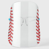 Cute Baseball Stitching Sports Face Shield (Front)