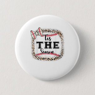 Cute Baseball Tis The Season Mom Sister Toddler Gi Button