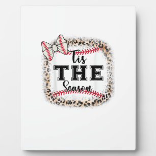 Cute Baseball Tis The Season Mom Sister Toddler Gi Plaque
