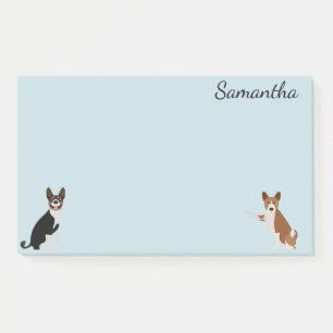 Cute Basenji Hound Dog Breed Personalized Post-it Notes