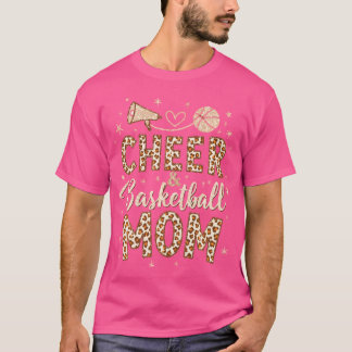 Cute Basketball And Cheer Mom Basketball Cheer Mom T-Shirt