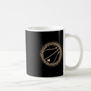 Cute Basketball Leopard Print Women Girls Basketba Coffee Mug