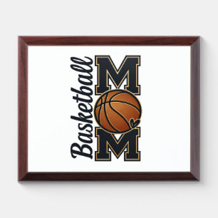 Cute Basketball Mom Game Day Sports Gift Award Plaque