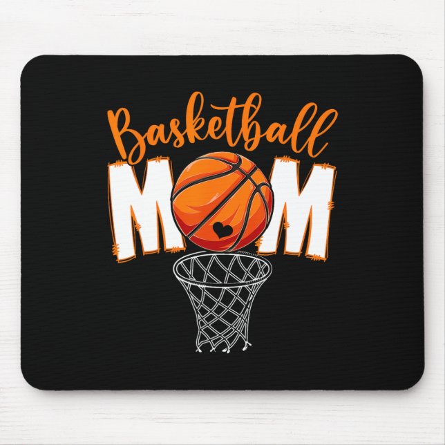 Cute Basketball Mom Mama Mother's Day From Son Dau Mouse Pad (Front)