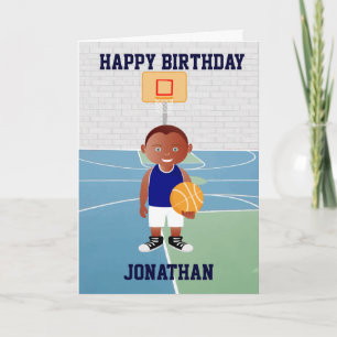 Cute Basketball Player Card