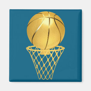 Cute Basketball Playerrophy Game Coach Sports Magnet