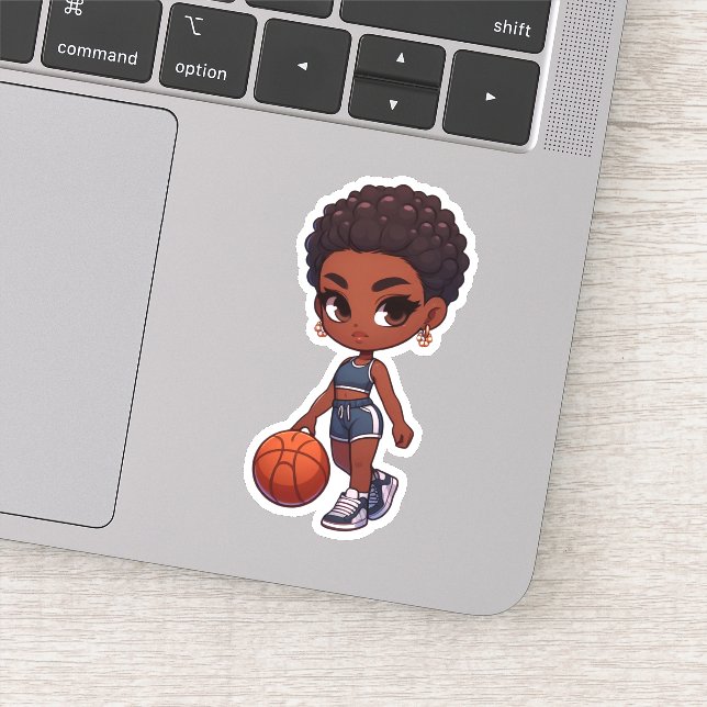 cute basketball sticker (Detail)