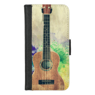Cute Bass Guitar iPhone 8/7 Wallet Case