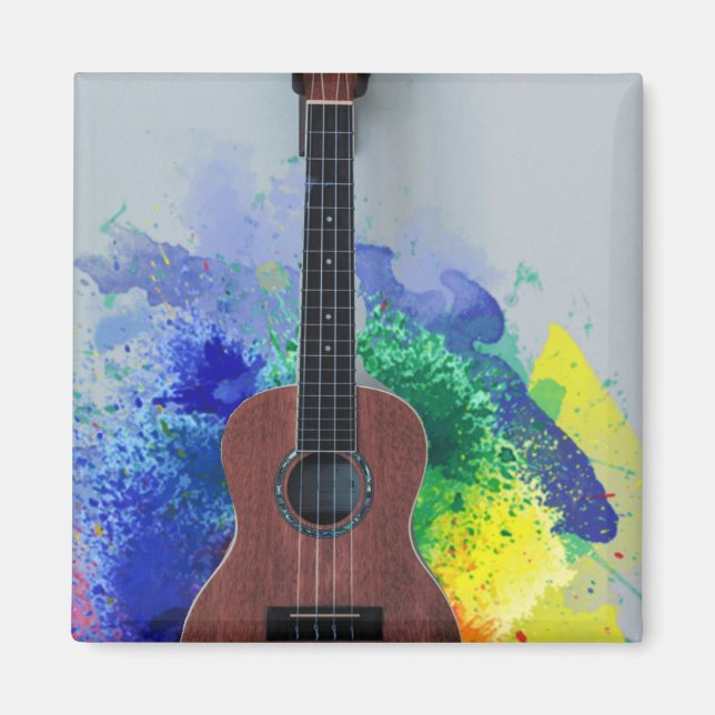 Cute Bass Guitar Magnet (Front)