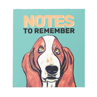 Cute Basset Hound Note Book