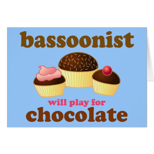 Cute Bassoon Card