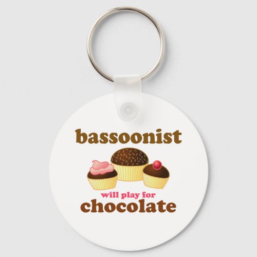 Cute Bassoon Keychain