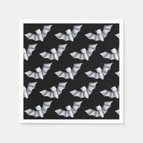 Cute Bat Animal Pattern Halloween Party Napkins