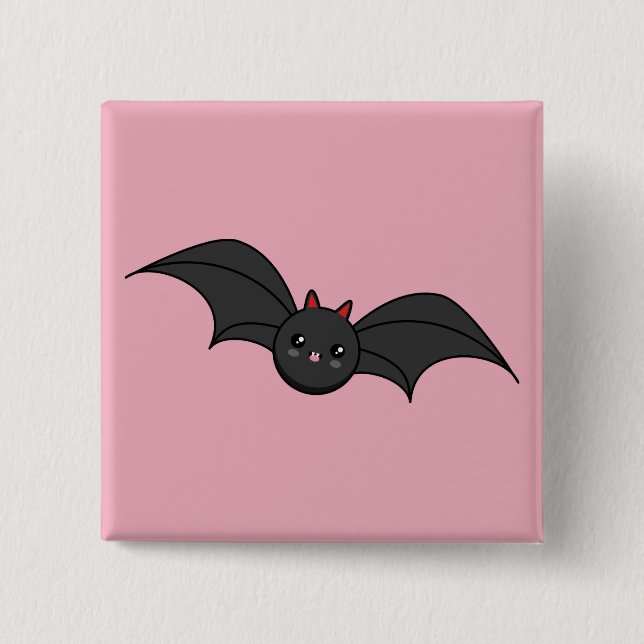 Cute Bat Button (Front)