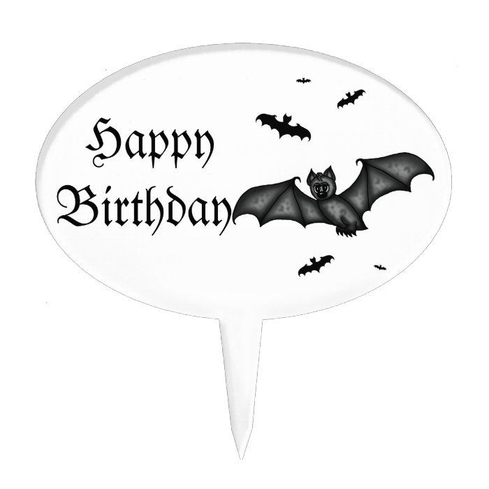 cute Bat Cake Toppers