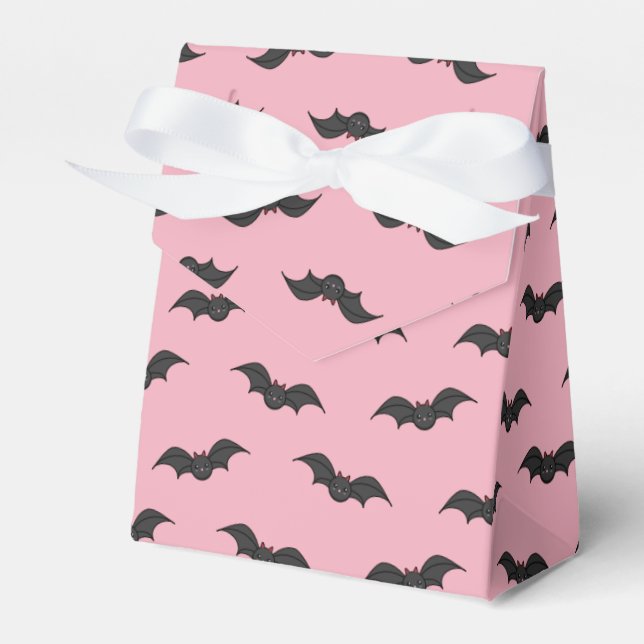 Cute Bat Favor Boxes (Front Side)