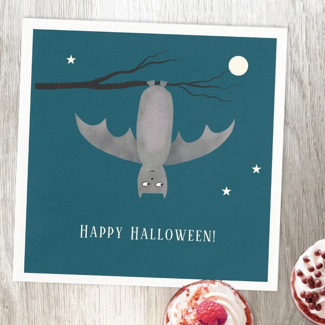 Cute Bat Halloween Napkins (Creator Uploaded)