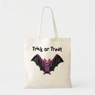 Cute Bat Halloween Party Tote Bag
