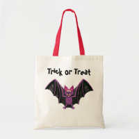 Cute Bat Halloween Party Tote Bag