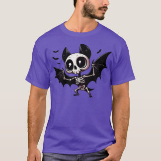 Cute Bat Skeleton T-Shirt