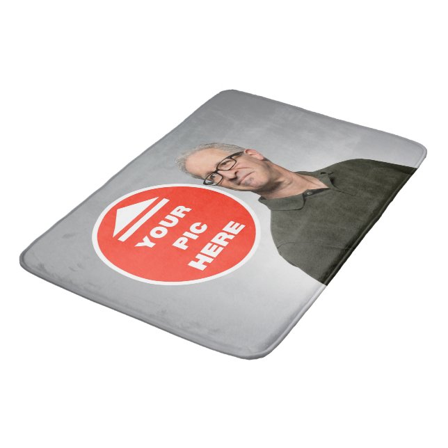 Cute! Bath Mat- Personalized - Large Mat (Angled)