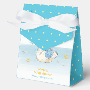 Cute Bath Time Little Duckling Boy Baby Shower Favor Boxes