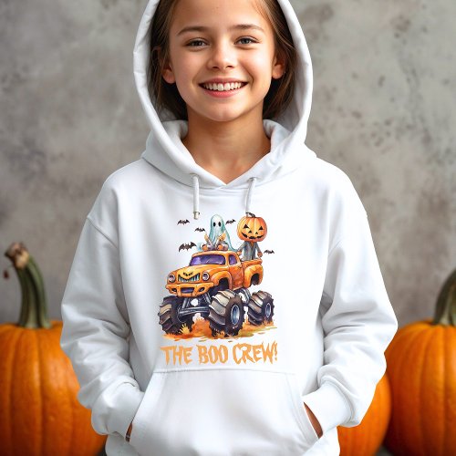 Cute Bats Matching Family Boo Crew Halloween Girls Hoodie