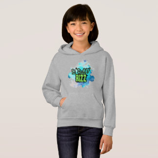 Cute B'Day Rizz Green And Monochromatic Blue Hoodie