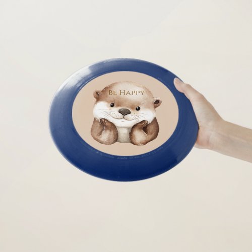 Cute Be Happy Otter   Wham-O Frisbee