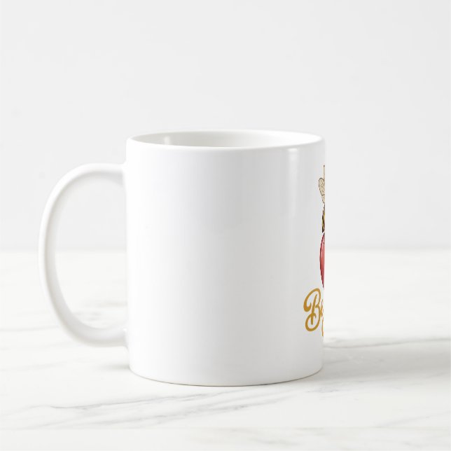 Cute Be Mine Honeycomb  Coffee Mug (Left)