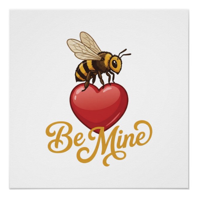 Cute Be Mine Honeycomb  Poster (Front)