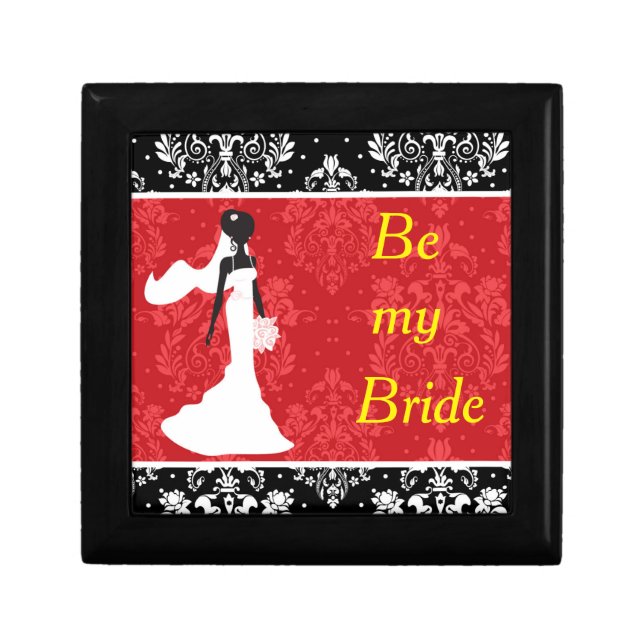 Cute 'Be my Bride' Gift Box (Front)