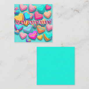 Cute "Be My Sweetheart" Candy Valentine's Day Note Card